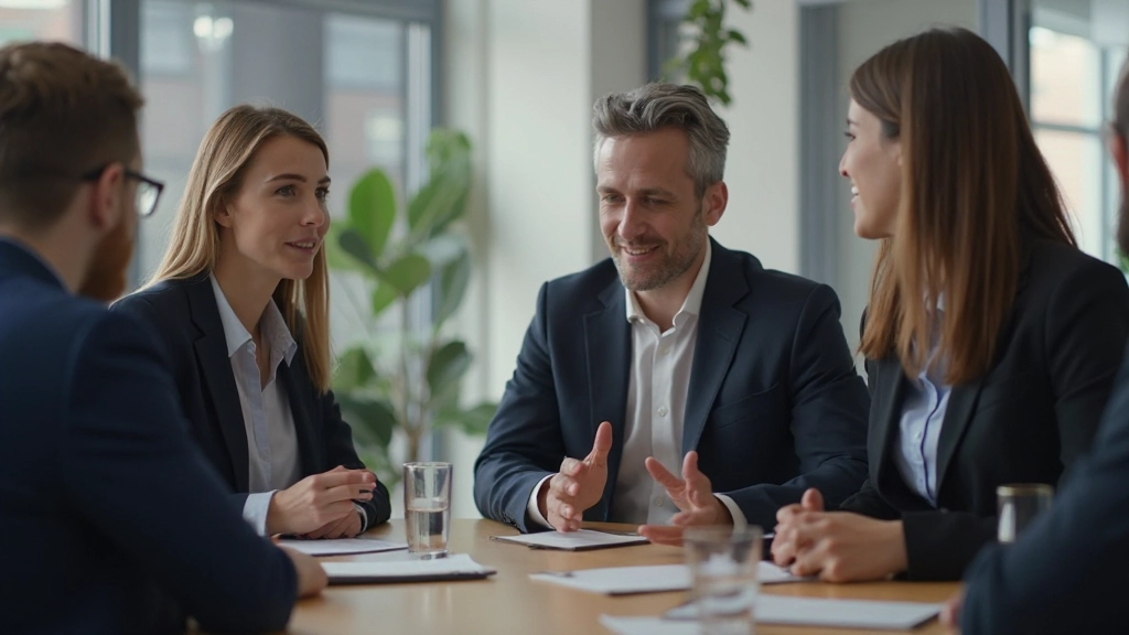 Professionele volwassenen die zakelijk Nederlands spreken in een bedrijfsomgeving